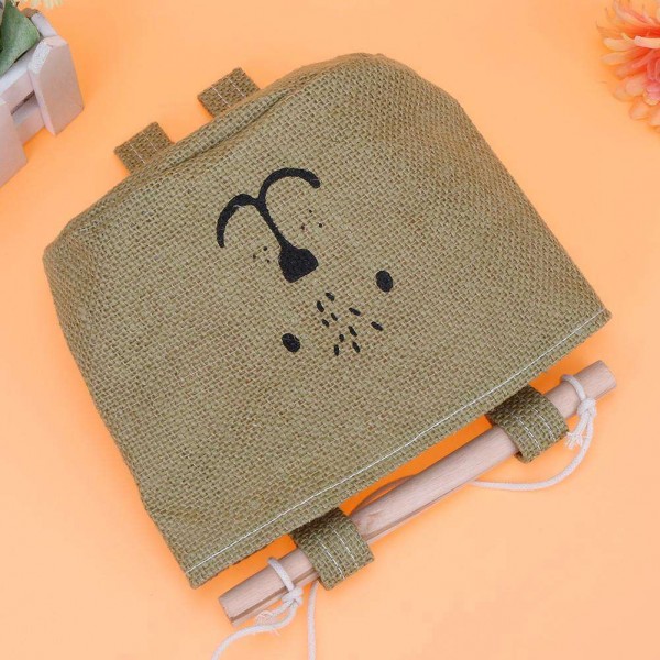 One Layer Pocket Canvas Storage Bag Back Door Wall Hanging Bag