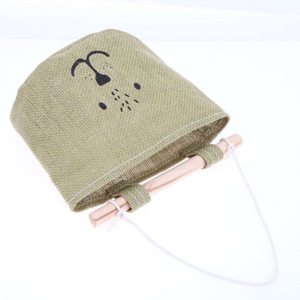 One Layer Pocket Canvas Storage Bag Back Door Wall Hanging Bag