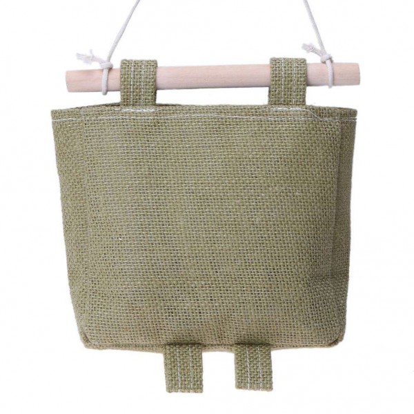 One Layer Pocket Canvas Storage Bag Back Door Wall Hanging Bag