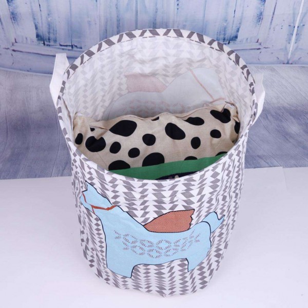 Waterproof Dirty Clothes Barrel Folding Laundry Basket Organizer