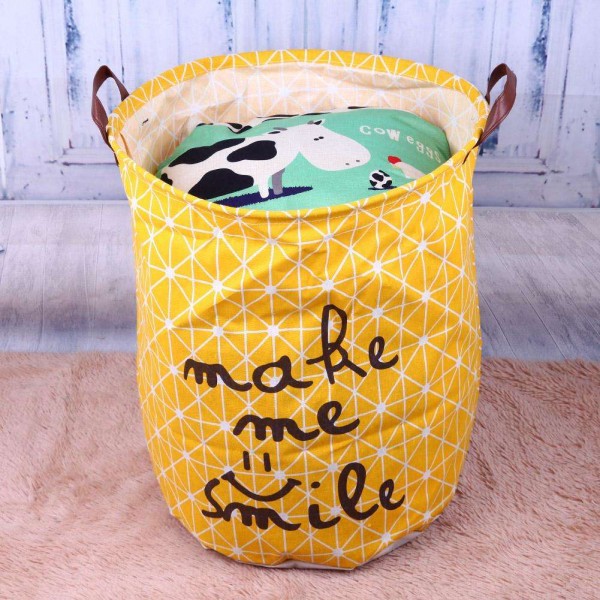 Cloth Dirty Clothes Organizer Barrel Laundry Basket Home Storage