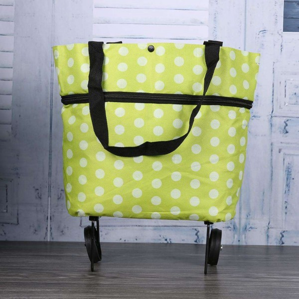 Foldable Shopping Trolley Bag Wheel Cart Tote Grocery Handbag