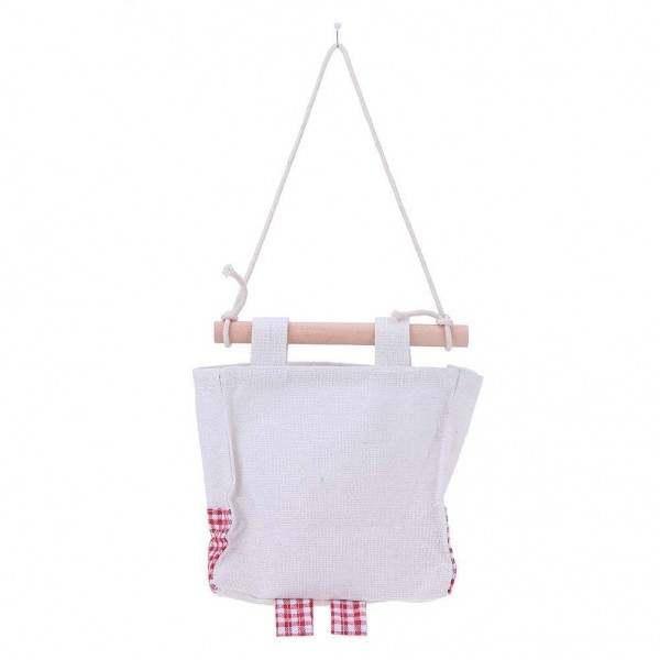 Fabric Cotton and Linen Pocket Wall Door Hanging Storage Bags