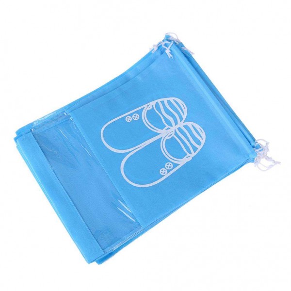 10pcs Waterproof Drawstring Shoes Storage Bags Organizer