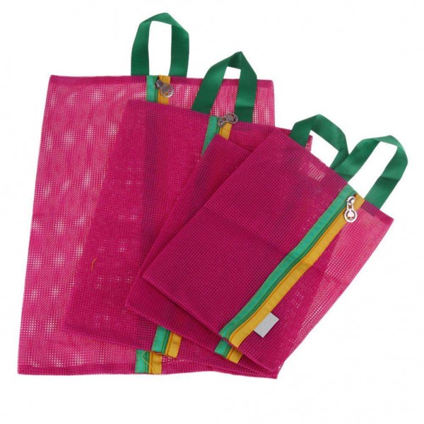 4pcs/set Travel Storage Bag Portable Mesh Bag Toiletry Organizer