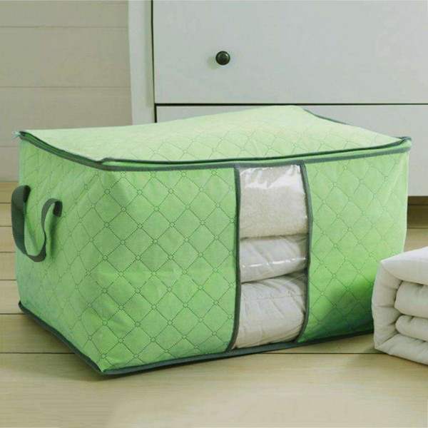 Portable Non-woven Cloth Storage Bag Clothing Quilt Organizer Box