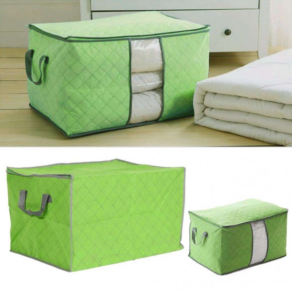 Portable Non-woven Cloth Storage Bag Clothing Quilt Organizer Box