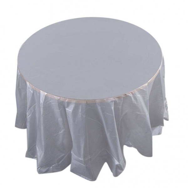 84in Round Tablecloth Wedding Party Plas...