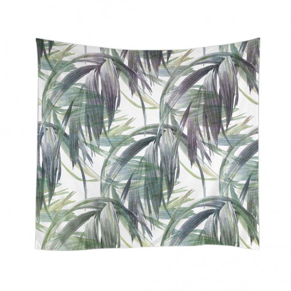 Green Leaf Polyester Tapestry Beach Towel Wall Hanging Blanket Tablecloth