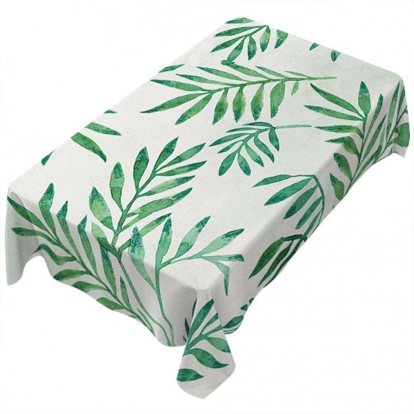 Leaves Waterproof Oil Proof Table Cloth ...