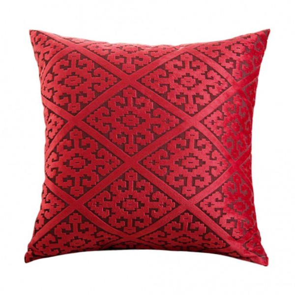 Woven Linen Pillow Waist Cushion Cover P...