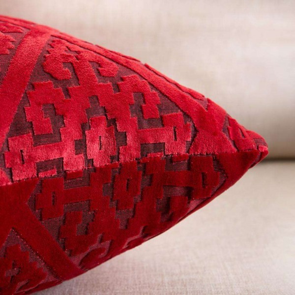 Woven Linen Pillow Waist Cushion Cover Pillowcase Car Home Decor