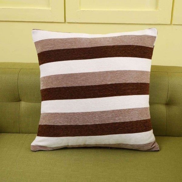 Chenille Fabric Sofa Throw Pillow Waist Cushion Cover Pillowcase