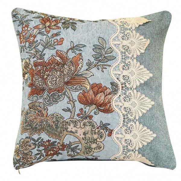 Lace Breathable Chenille Throw Pillow Wa...