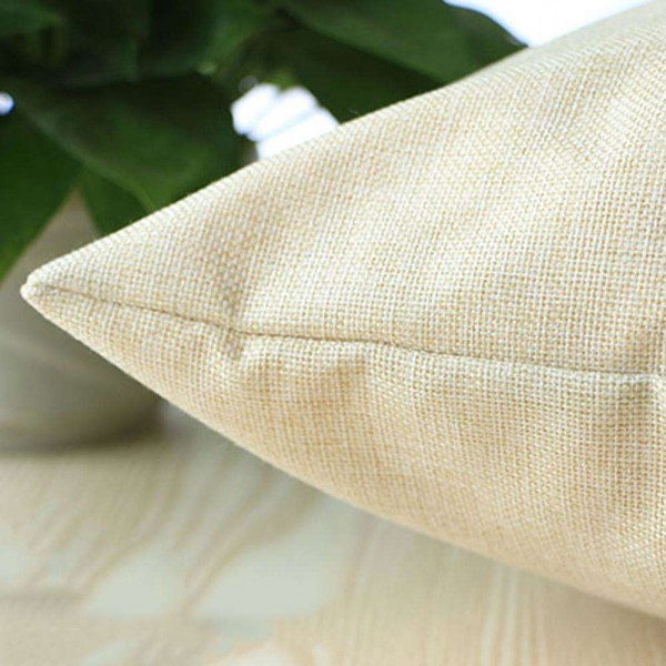 Breathable Sweat Absorption Linen Printed Pillowcase Cushion Pillow Cover