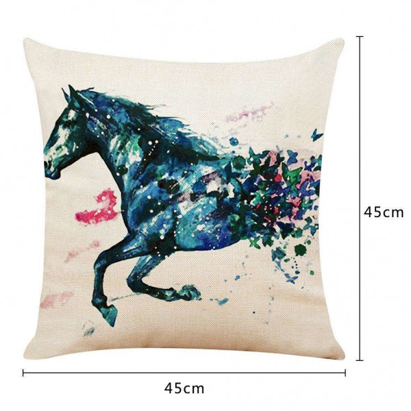 Breathable Sweat Absorption Linen Printed Pillowcase Cushion Pillow Cover