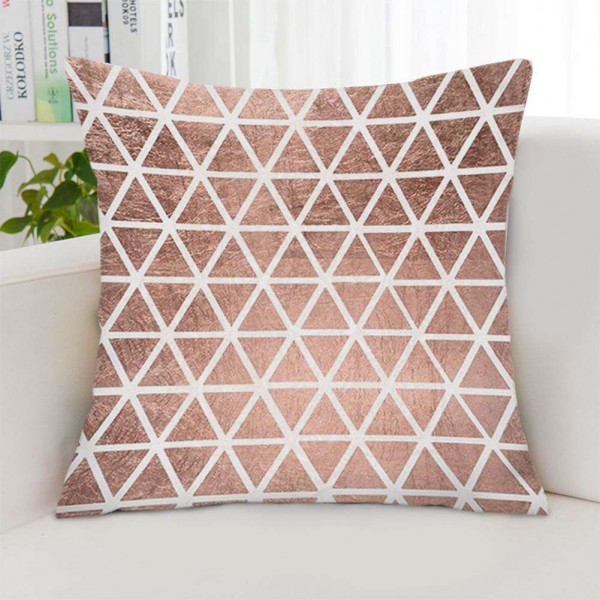 Peach Skin Fabric Pillowcase Cover Slip Sofa Cushion Home Office Decor