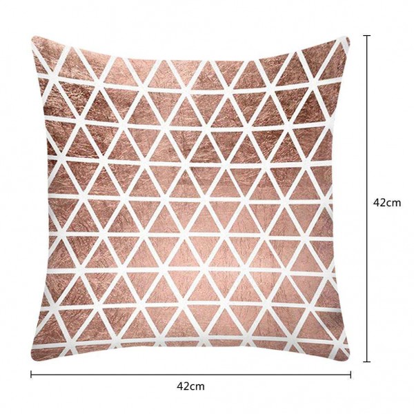 Peach Skin Fabric Pillowcase Cover Slip Sofa Cushion Home Office Decor