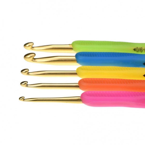 5pcs Double Head Aluminum Crochet Hooks Knitting Sweater Weave DIY Crafts