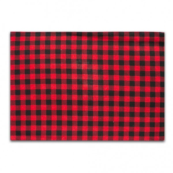 Plaid Cotton Linen Placemat Dining Table Mat Disc Bowl Pads Coasters Decor