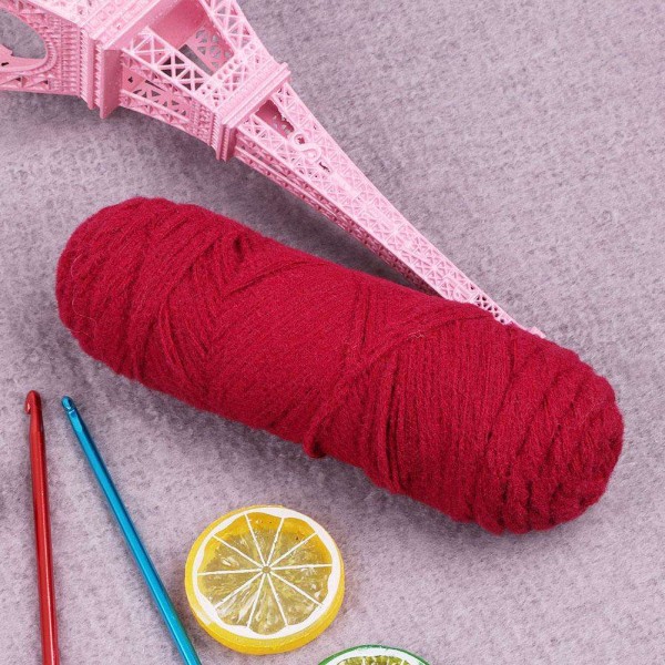 Thick DIY Scarf Cap Crochet Yarn Hand Knitting Weave Thread Sewing Material