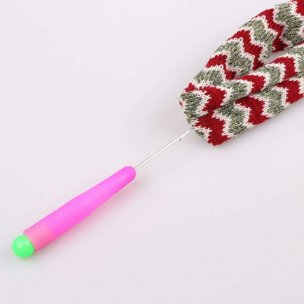 Plastic Handle Single Head Crochet Hook with Large Tongue Sewing Needles