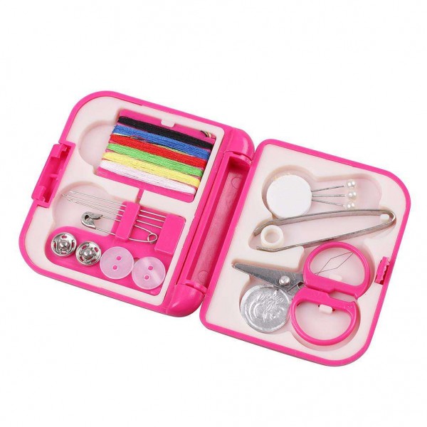 Portable Home Travel Plastic Sewing Kits Needle Threads Box Set Storage Box