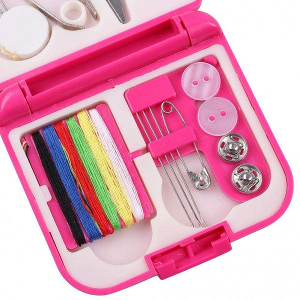 Portable Home Travel Plastic Sewing Kits Needle Threads Box Set Storage Box