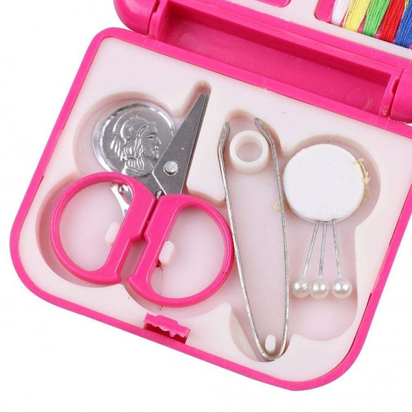 Portable Home Travel Plastic Sewing Kits Needle Threads Box Set Storage Box