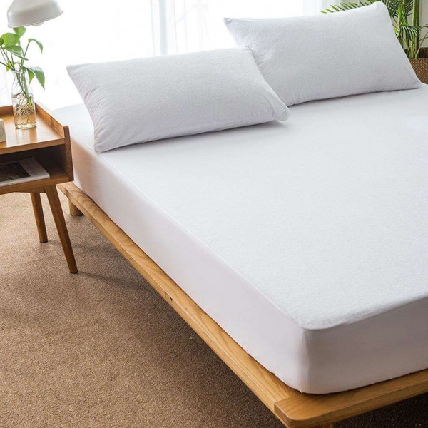 Waterproof Mattress Anti-slip Changing Mat Fitted Sheet Solid Bedspread