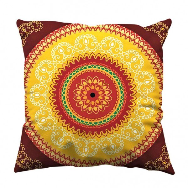 Circle Geometry Printed Throw Pillow Cas...