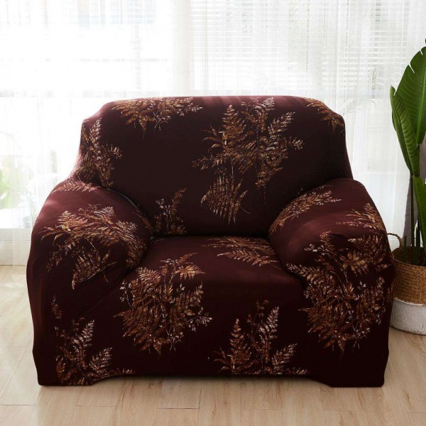 Maple Leaf Printed Tight Wrap Slipcovers Elastic Sofa Couch Cover