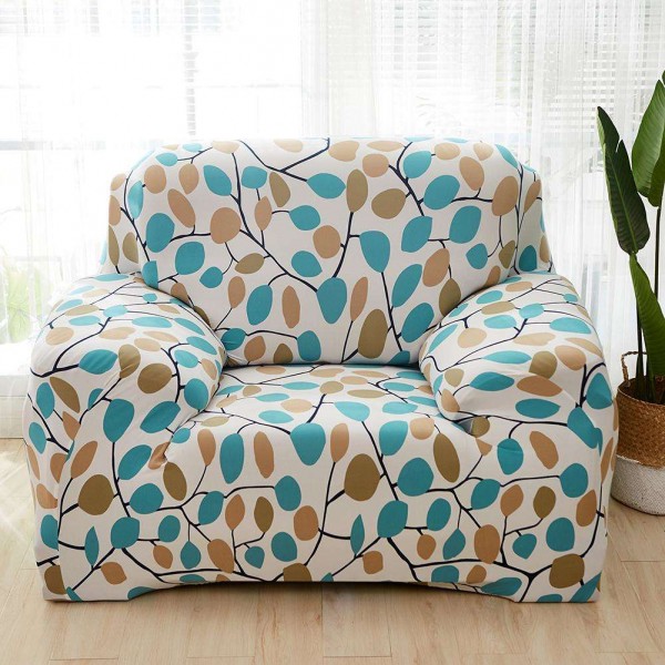 Branch Tight Wrap Slipcover All-Inclusive Elastic Sofa Couch Cover