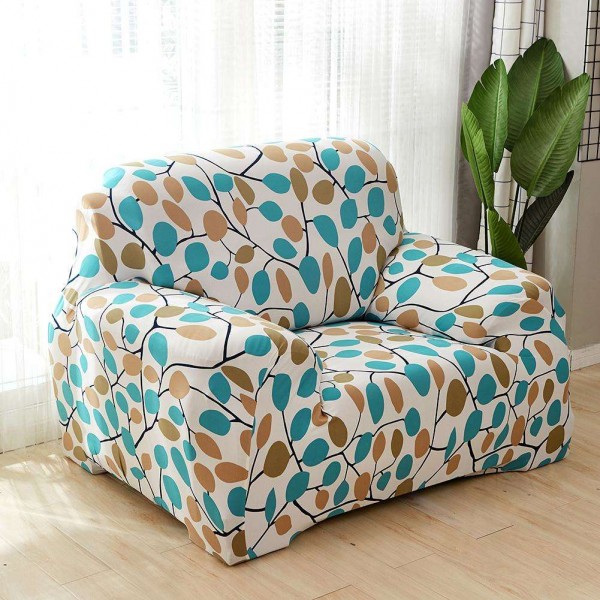 Branch Tight Wrap Slipcover All-Inclusive Elastic Sofa Couch Cover