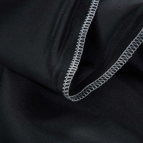 Solid Color Simulation Silk Mattress Elastic Band Cover (Black 99x190+30cm)