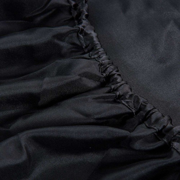 Solid Color Simulation Silk Mattress Elastic Band Cover (Black 99x190+30cm)