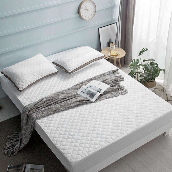 Bed Sheet Quilted Mattress Thicken Bed Protective Cover (90x200+25cm)