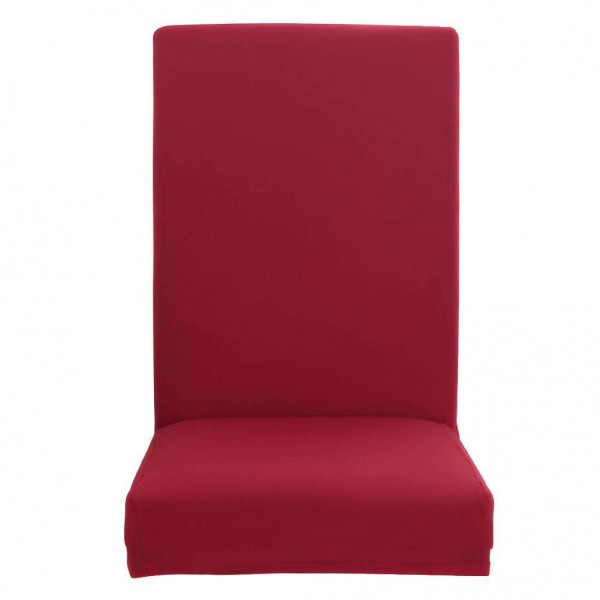 Red Color Stretch Chair Cover Elastic Seat Case Banquet Slipcover