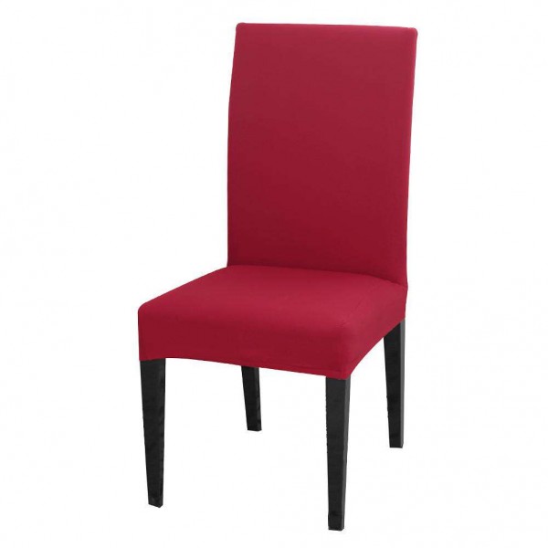 Red Color Stretch Chair Cover Elastic Seat Case Banquet Slipcover