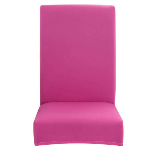 Stretch Seat Case Pure Rose Color Elastic Chair Cover Slipcover