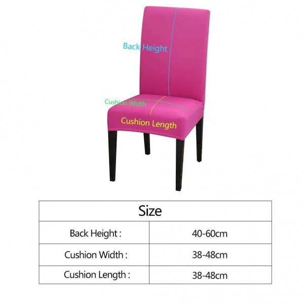 Stretch Seat Case Pure Rose Color Elastic Chair Cover Slipcover