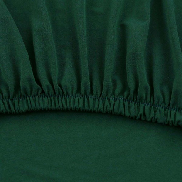 Stretch Pure Dark Green Seat Case Elastic Slipcover Chair Cover