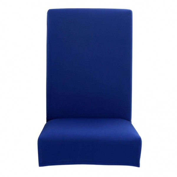 Elastic Simple Stretch Seat Case Pure Blue Slipcover Chair Cover