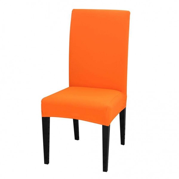 Elastic Stretch Seat Case Candy Orange Slipcover Chair Cover