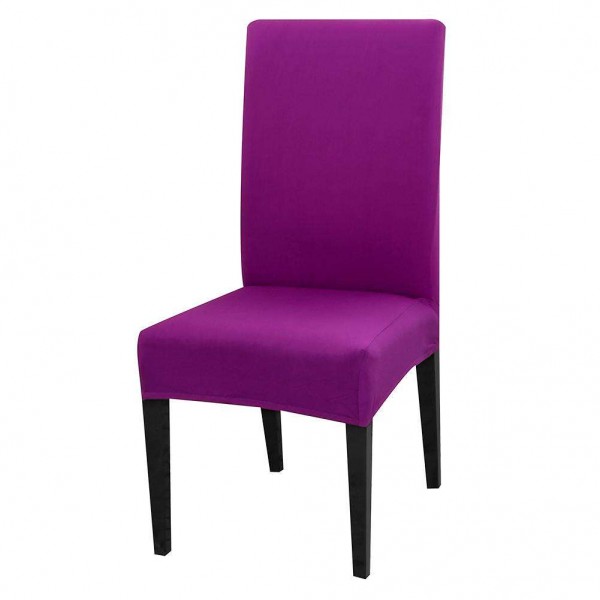 Elastic Stretch Seat Case Candy Purple Slipcover Chair Cover