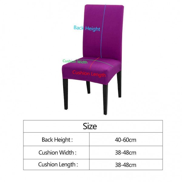 Elastic Stretch Seat Case Candy Purple Slipcover Chair Cover