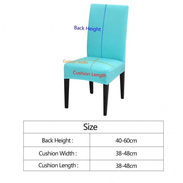 Elastic Stretch Seat Case Sky Blue Color Slipcover Chair Cover