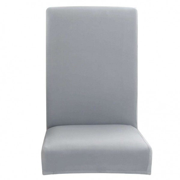 Elastic Stretch Seat Case Pure Grey Color Slipcover Chair Cover