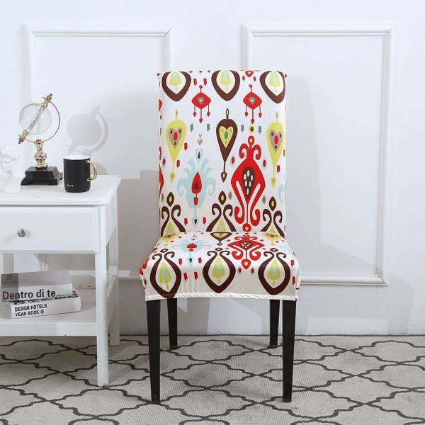 Ethnic Elastic Stretch Seat Case Banquet Slipcover Chair Cover