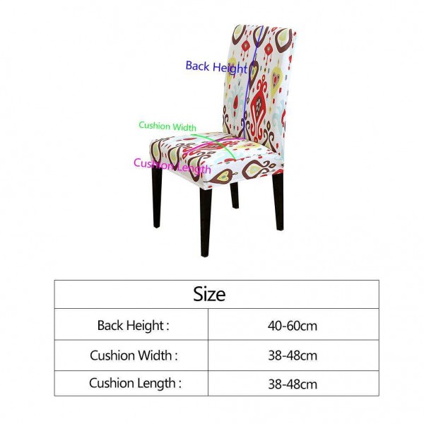 Ethnic Elastic Stretch Seat Case Banquet Slipcover Chair Cover